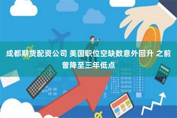 成都期货配资公司 美国职位空缺数意外回升 之前曾降至三年低点